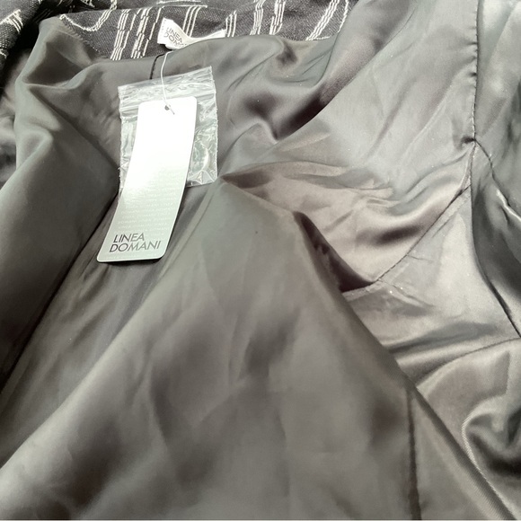 Linea Domani alphabet black & white Preppy Patch Blazer 14 NWT - Picture 5 of 13